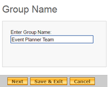 Enter a new name for the group