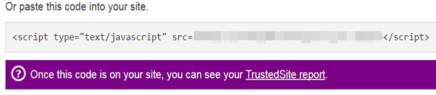 Add Trustmark Code