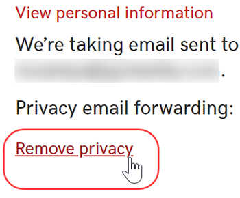 click to remove privacy