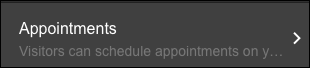 click Appointments pane