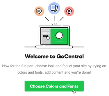 Click choose colors and fonts