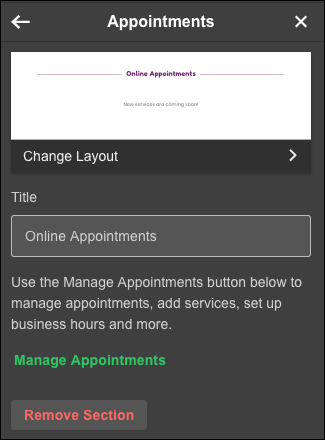 click-manage appointments