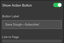 Type in button label