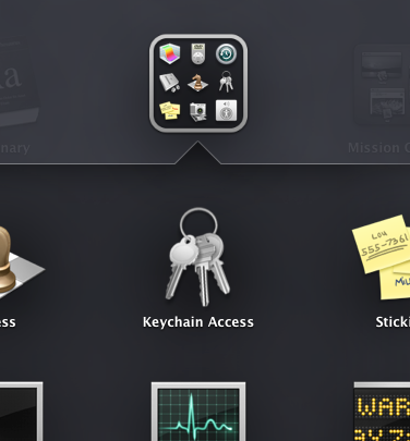 find Keychain Access in 