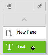 Click the Text tool and drag a text box onto the page