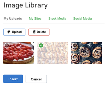 Image Library choices