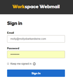 Workspace Email-Log in to my email account