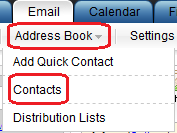 Select Contacts from the Address Book